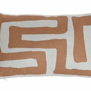Cuscino Geometrico Ruggine